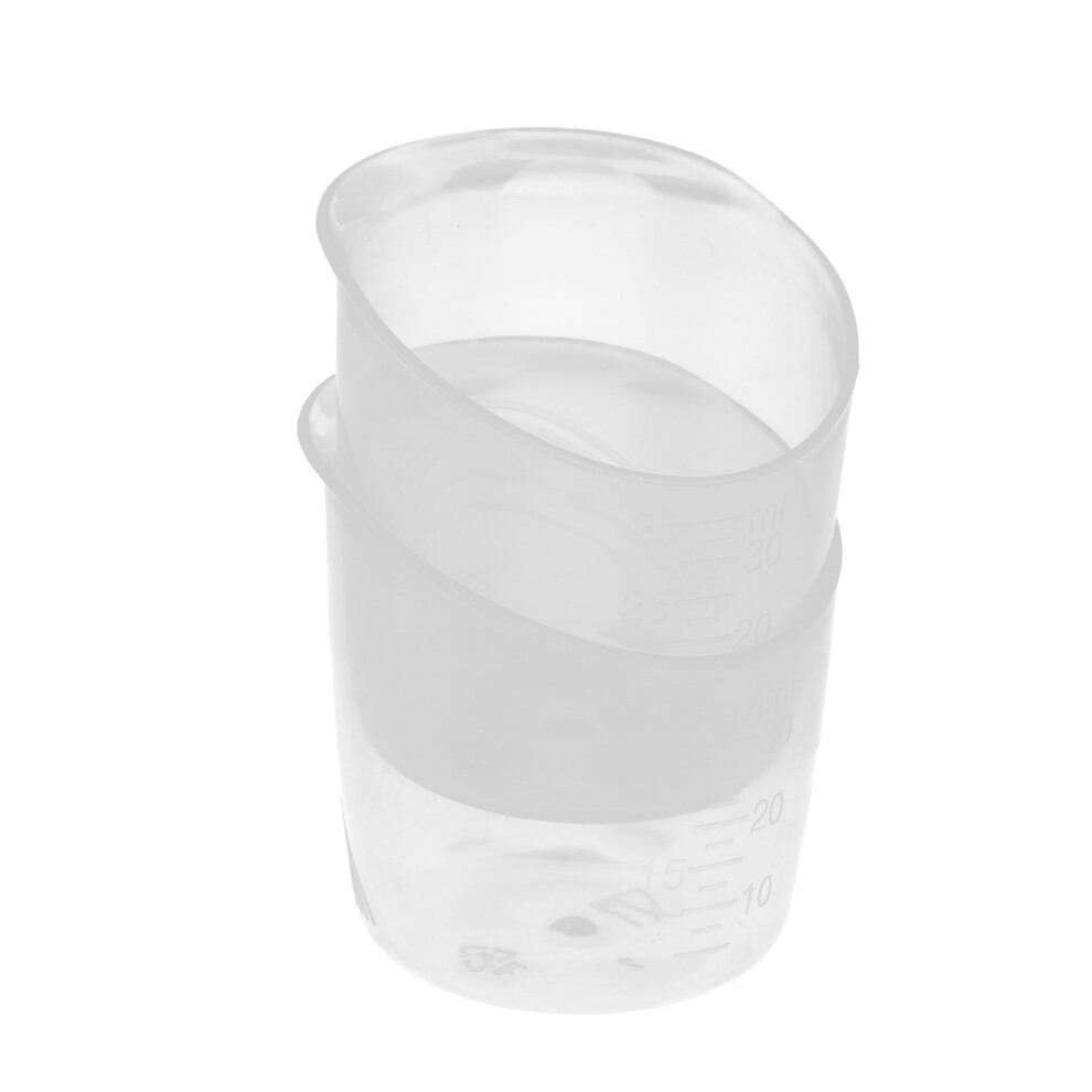 2Pcs BPA-Free Infant Medicine Cups Drip-Free Design Clear Measure