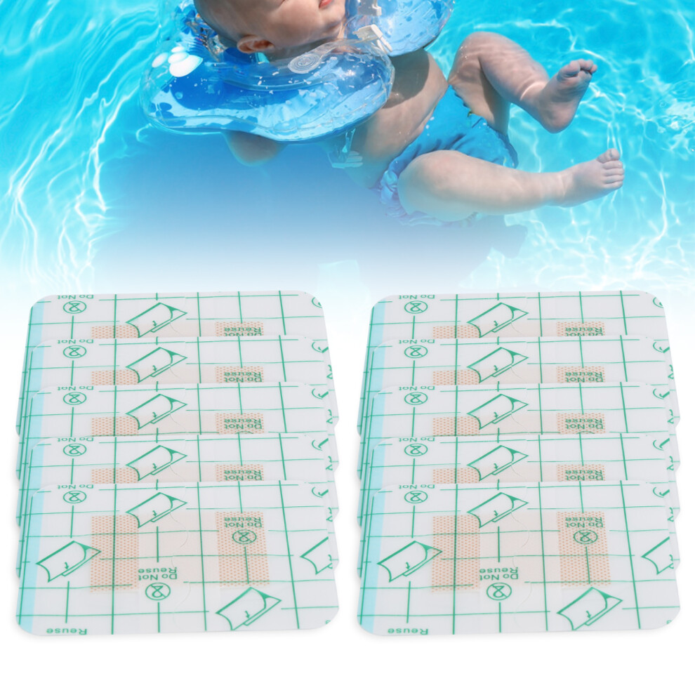 10 Baby Swimming Navel Stickers Waterproof Belly Button Cover Patch Pack