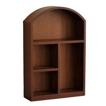 Durable Wooden Display Organizers Cabinet-Old color dome latti