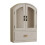 Wooden Desktop Display Cabinet With-White dome with two 1