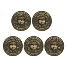 Over Par Old Bastards Golf Coin Funny Golf Accessories-5 pieces