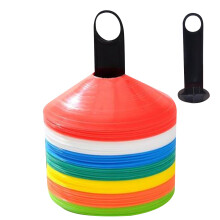 Football Disc Cone Holder Portable Multipurpose Cone Stand Station, Training Marker Mount, Agility Drill Accessory