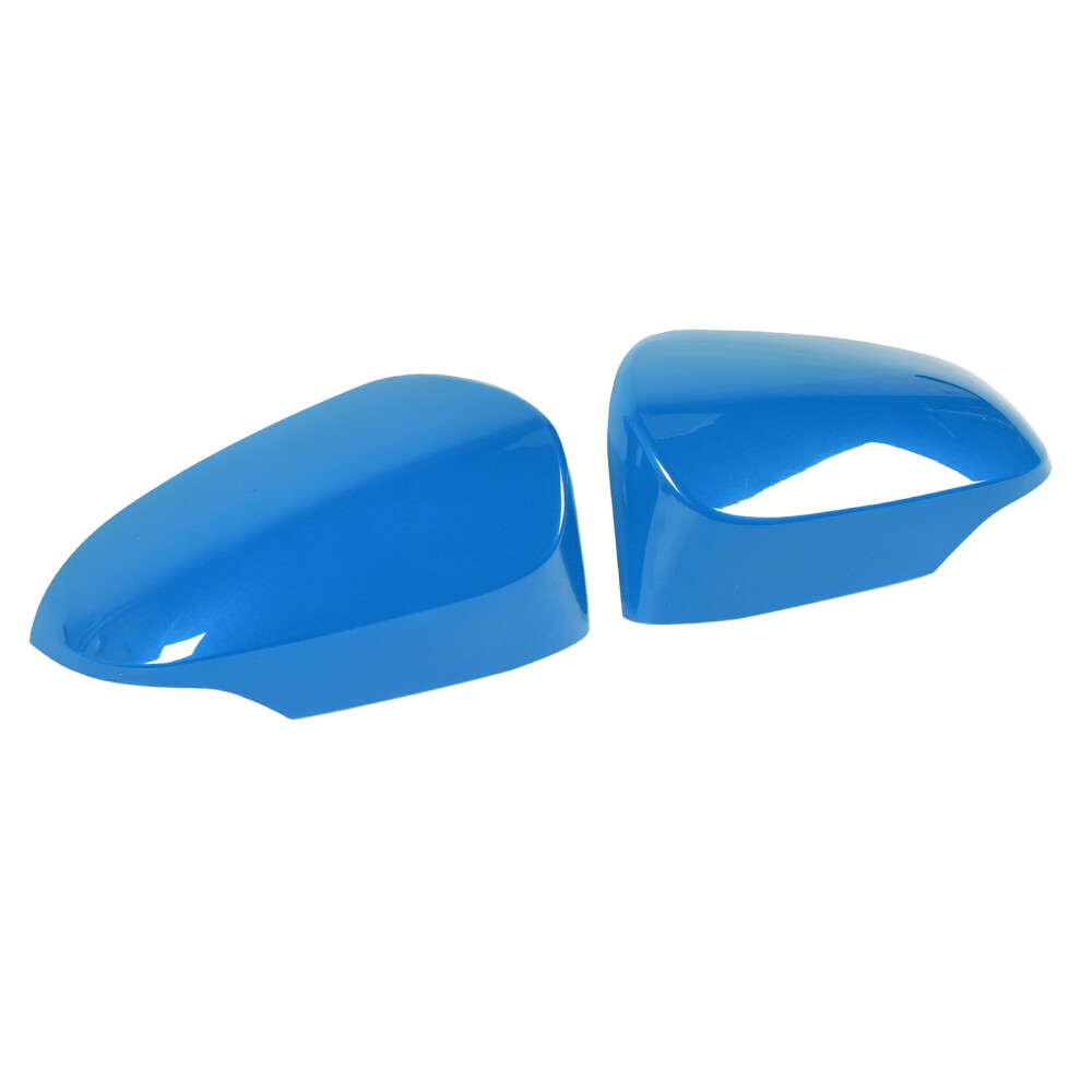 Pair Rearview Mirror Cover Cap 87945-02420 Weatherproof Left Right Blue 4961359220739