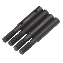 4 pièces arbre d'essieu en acier trempé SCX10 II 37 mm noir