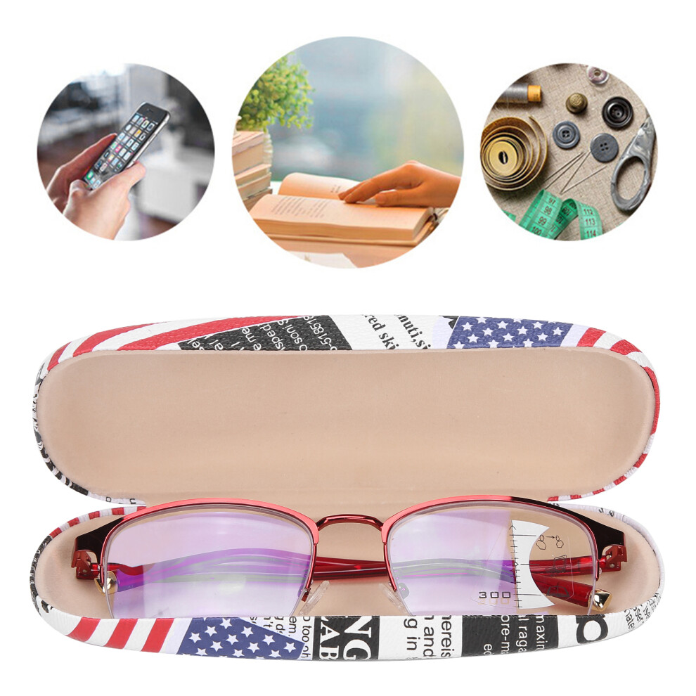 Light Weight Antiblue Reading Glasses Men Women +250, Colorful Flower Frame