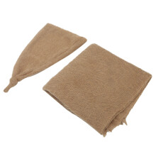 Baby-Foto-Requisiten Wrap Hut Set, Atmungsaktives Strick & Mohair, 0-1 Monat