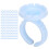 Blue 100pcs Disposable Eyelash Glue Ring Cups for Eyelash Extensions 13