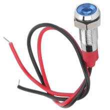 6V Wasserdichte 6mm Blaue LED Metallanzeige für LKW und Boot
