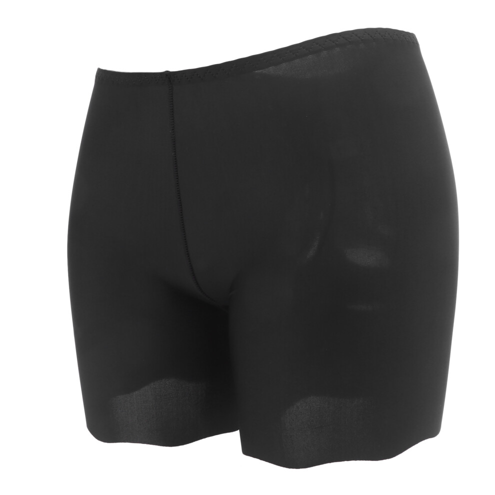 Women Stretchy Black Slip Shorts M 11.02in Lightweight Anti Chafing-image-OPC-PMTMX6Q-NEW