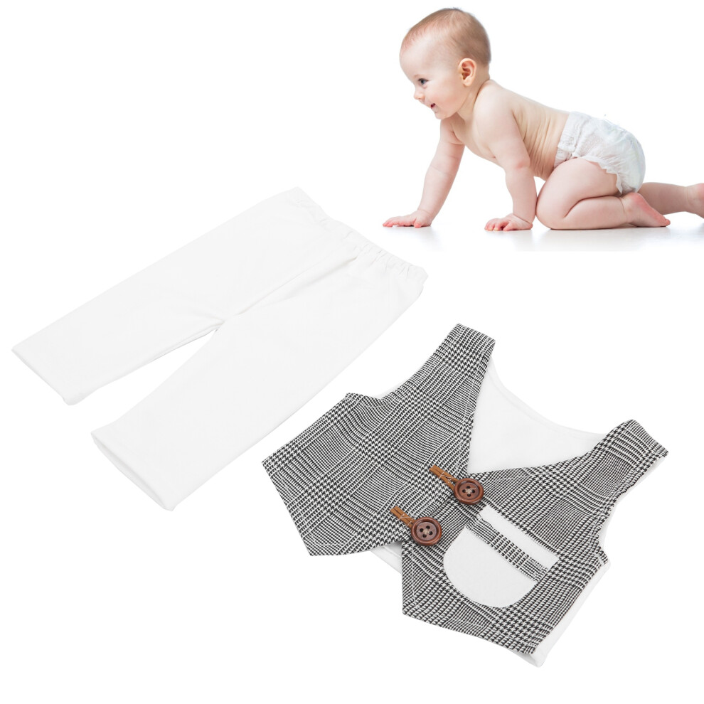 Kids White Vest Shorts Set for Newborn Infant Baby Photography Props-image-OPC-PMTMXBF-NEW