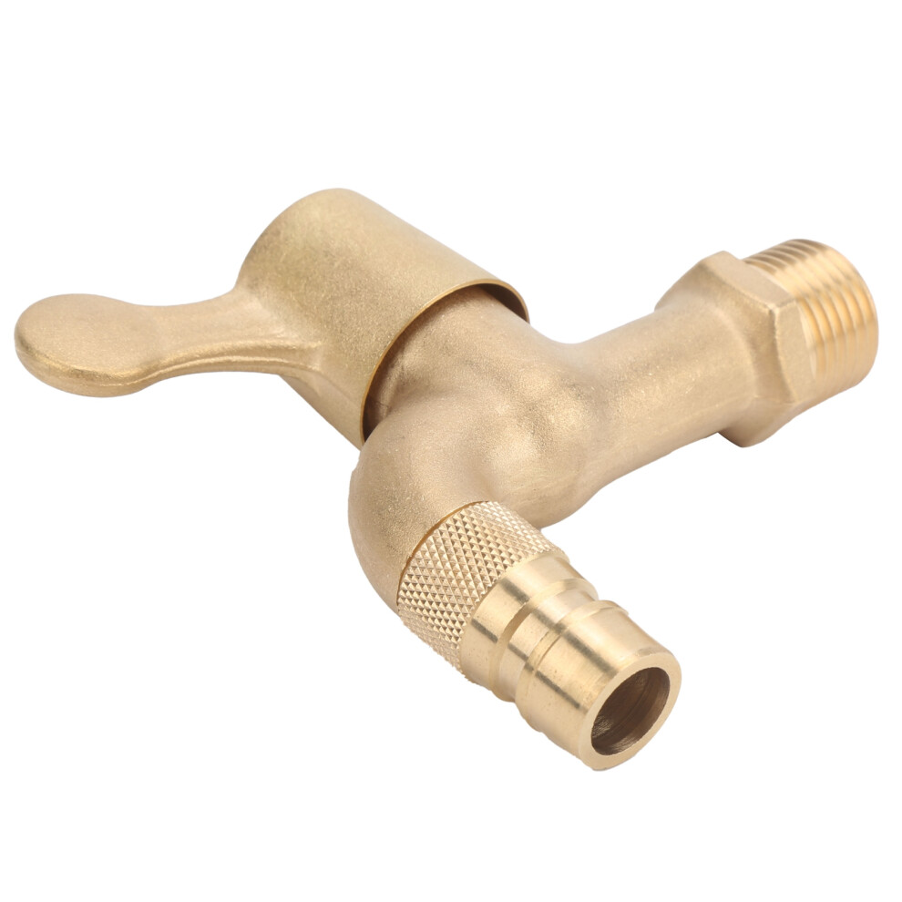 Brass Water Tap G1/2In Thread Spiral Switch For Household Washing Machine Pipe 4961359232381