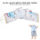 Light Cool Gray Height Growth Chart Ruler - Kids Room Decor 5# 6