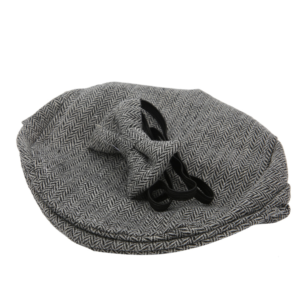 Gentleman Hat & Bowtie Photography Prop Set For Infants Color Black/Gray 4631359232680