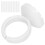 100pcs White Disposable Eyelash Glue Ring Cups for Extensions - PP Material 13