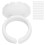 100pcs White Disposable Eyelash Glue Ring Cups for Extensions - PP Material 16