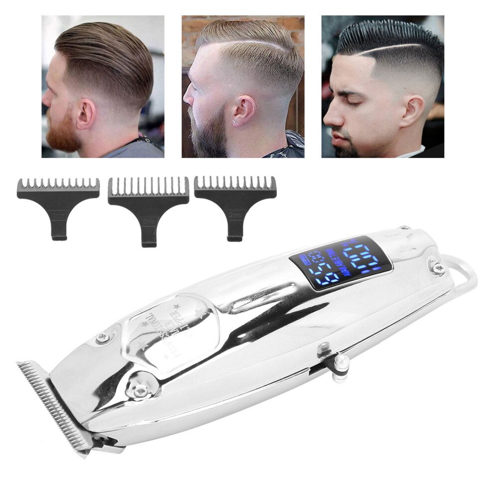 Silver High Power Electric Hair Clipper Â 1200Mah Lithium Battery, 150 Min Use