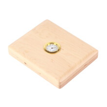 Solid Wood Saxophone & Clarinet Reed Case 5 Reeds Storage Box with Hygrometer