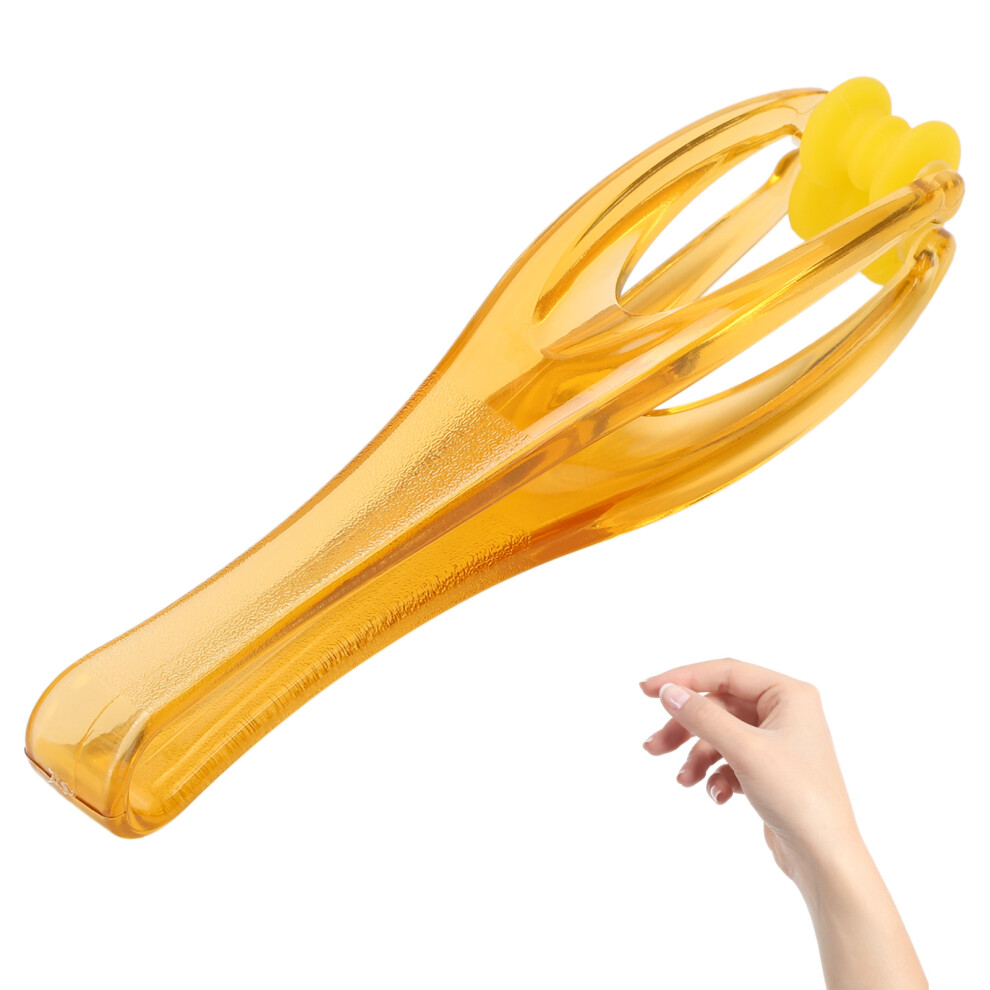 Yellow Handheld Finger Massage Tool For Stress Pain & Circulation - Pp Material