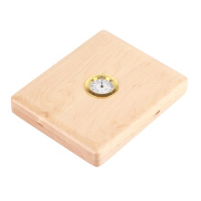 Solid Wood Reed Case for 5 Reeds with Hygrometer – Log Color