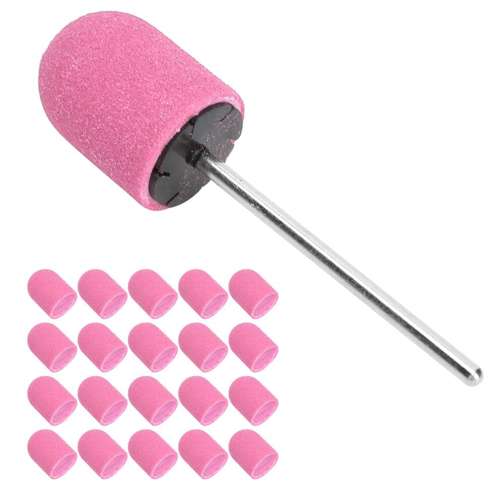 Pink 10x15mm Nail Sanding Band Drill Set for Nail Art & Manicure Accessories