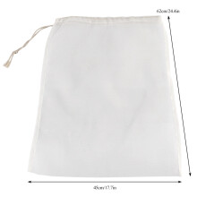 Reusable Food Grade 100 Mesh Wine Filter Bag 4562cm for Home Brew