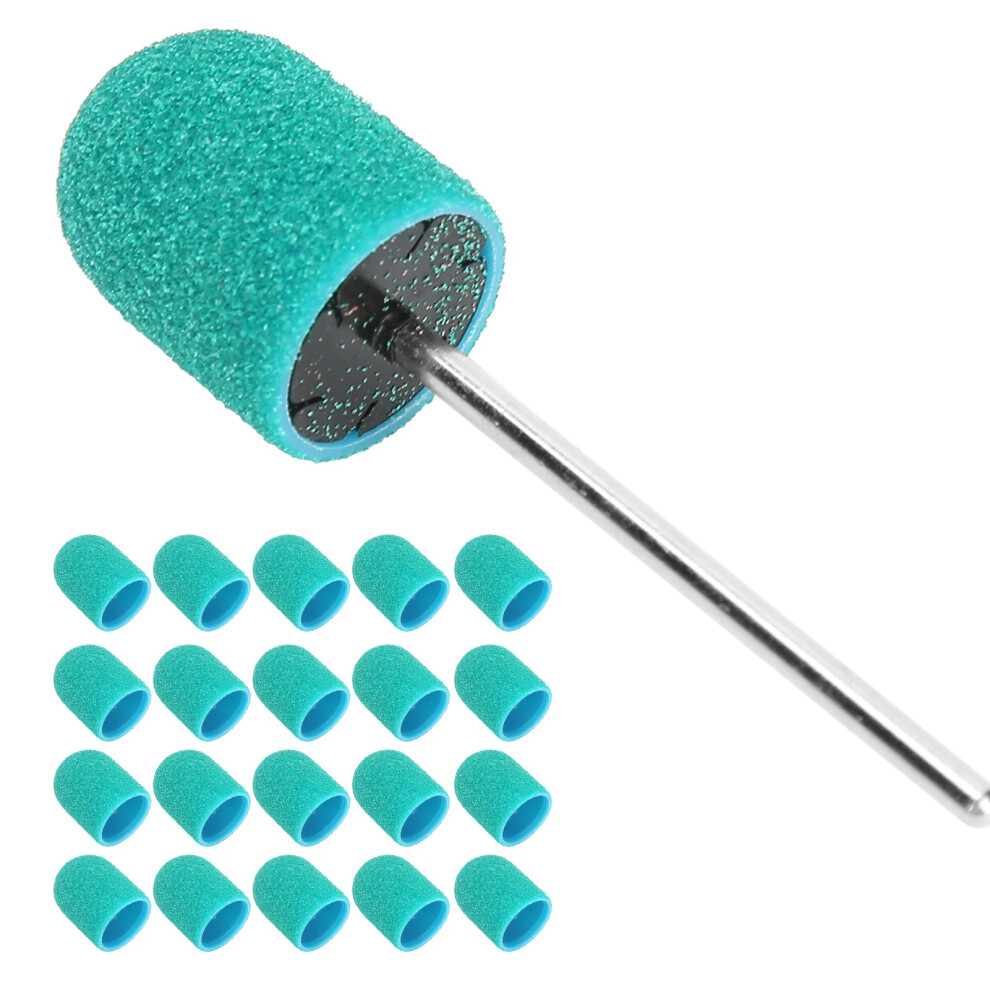 Green Nail Sanding Band Drill Bit Set 10x15mm for Nail Art