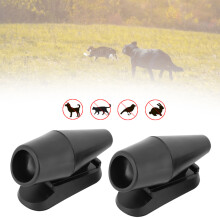 2Pcs Car Deer Snake Ultrasonic Animal Repeller Black, Wind-Powered