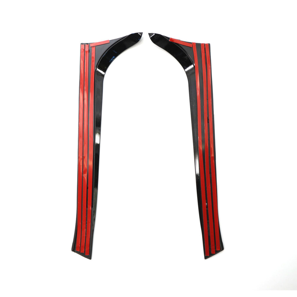 Rear Window Side Spoiler Canard For Vw Golf 6 Mk6 2008-2013 Glossy Black 4141359240382