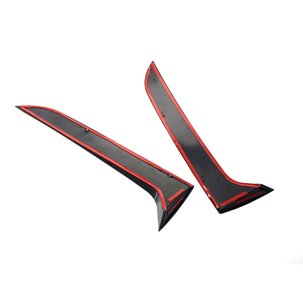 2Pcs Rear Window Spoiler Canard Splitter Trim For Vw Tiguan Mk1 2007-2016 4601359240763
