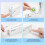 (White) POLONO Label Maker Machine with Tape, P31S Portable Bluetooth Label Printer, Wireless Handheld Sticker Maker Mini Label Makers with 6