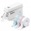 (White) POLONO Label Maker Machine with Tape, P31S Portable Bluetooth Label Printer, Wireless Handheld Sticker Maker Mini Label Makers with 5