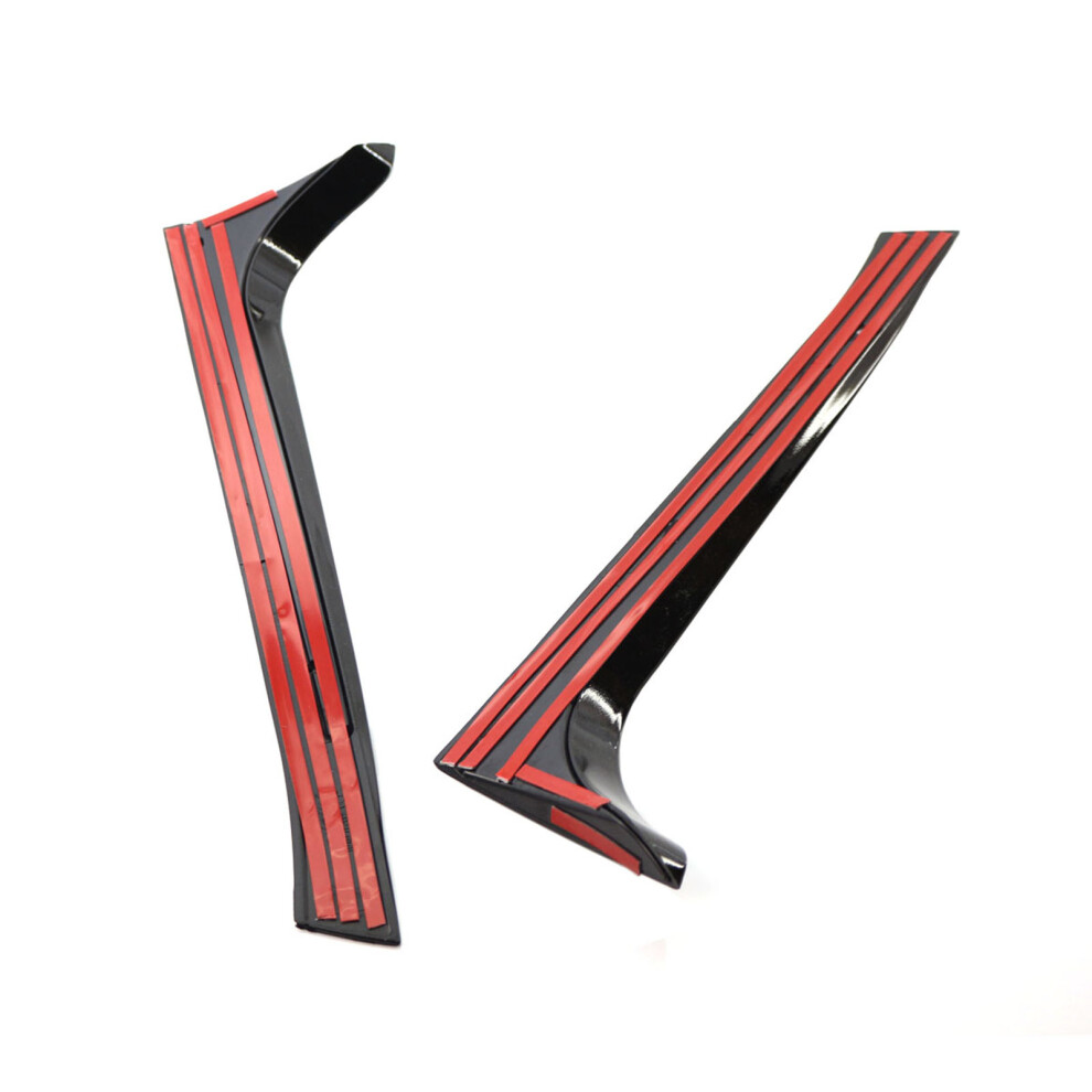 Rear Window Side Spoiler Canard For Vw Golf 6 Mk6 2008-2013 Glossy Black 4981359242647