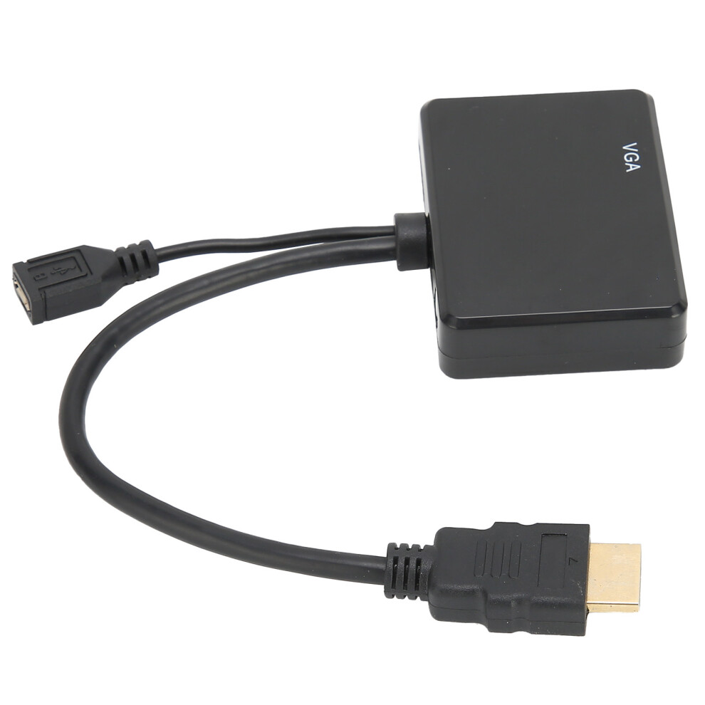 Hdmi To Vga Converter 4K Support For High-Resolution Displays Black 4951359243197