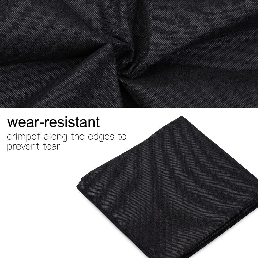 2X1.5m Non-Woven Fabric Photo Backdrop For Studios & Home Black 7901359243564
