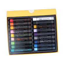 Pastels Ă l'huile cylindriques, 7 cm, 18 couleurs