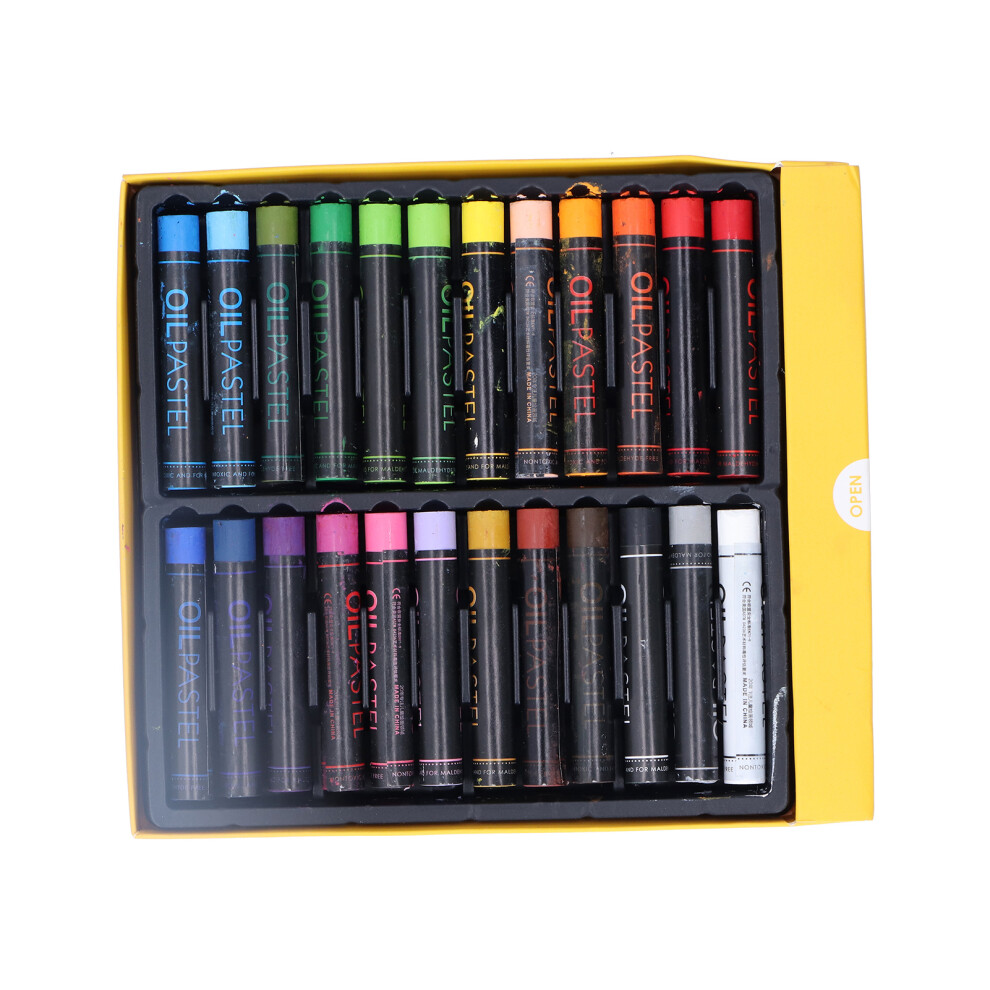Heavy Color Oil Pastels 24 Colors Cylindrical Painting & Graffiti Sticks 4681359244060