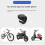 (Black-strap) bicycle bluetooth helmet headset remote control outdoor music waterproof 4
