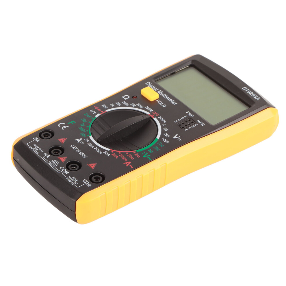 Dt-9205A Digital Multimeter Lcd Screen Wide Range Tester With Stand 7601359244553