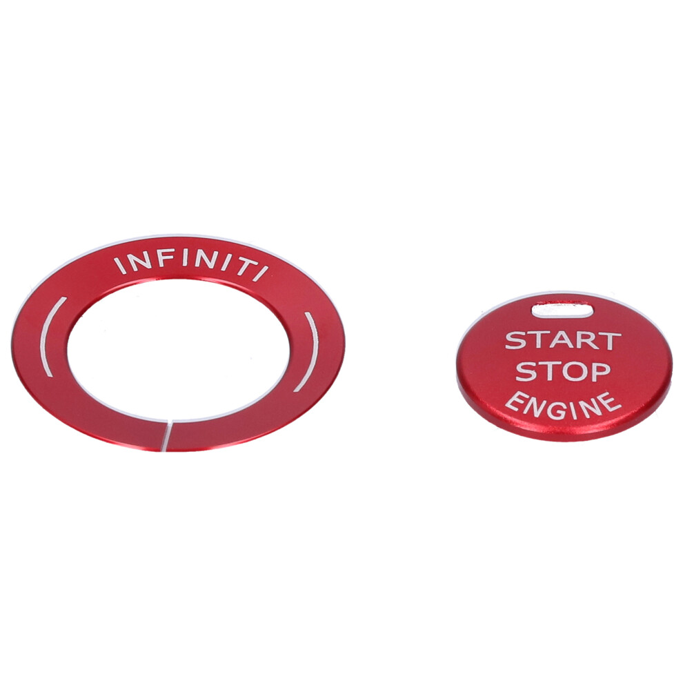 Infiniti Q50 Q50l Qx60 Engine Start/Stop Button Decor Aluminum Alloy Finish Red 4151359245072