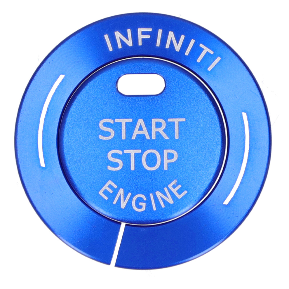 Infiniti Q50 Q50l Qx60 Engine Start Stop Trim Cover 2Pcs Aluminum Blue 8711359245050