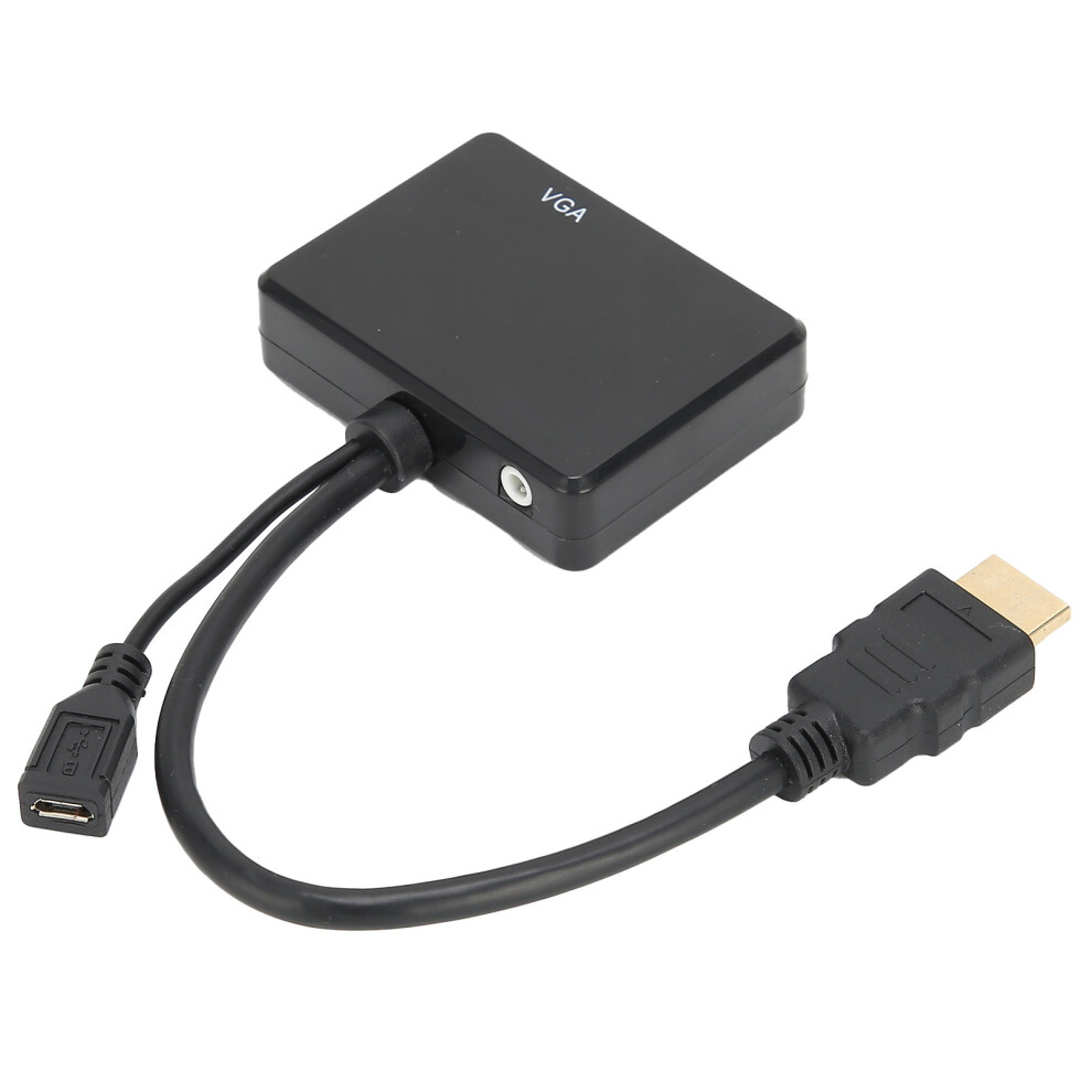 Highdefinition Multimedia Interface To Vga Converter - Finish Black 5091359245827