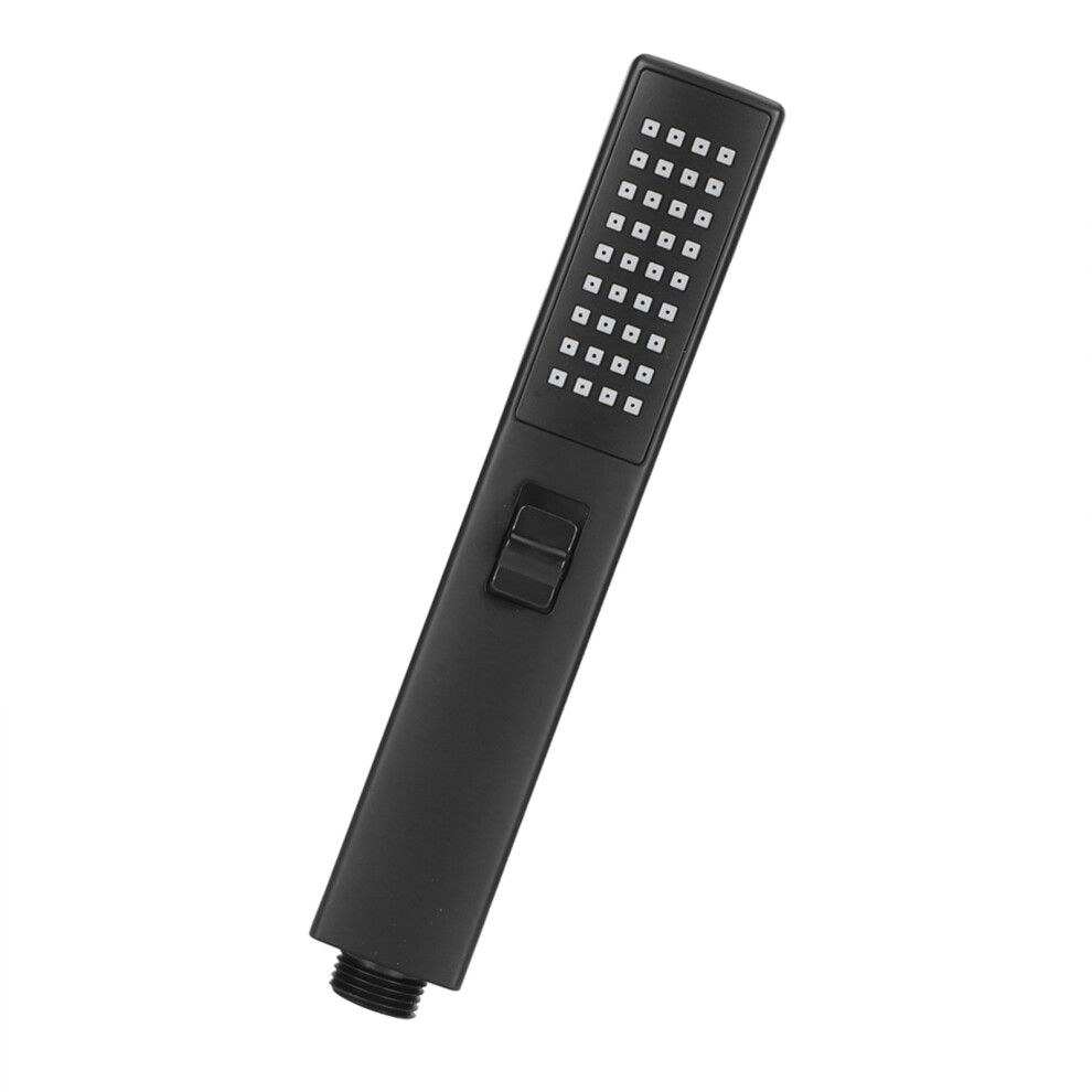 Black Abs Plastic Bathroom Shower Head Handheld With High Pressure Feature 9451359245856