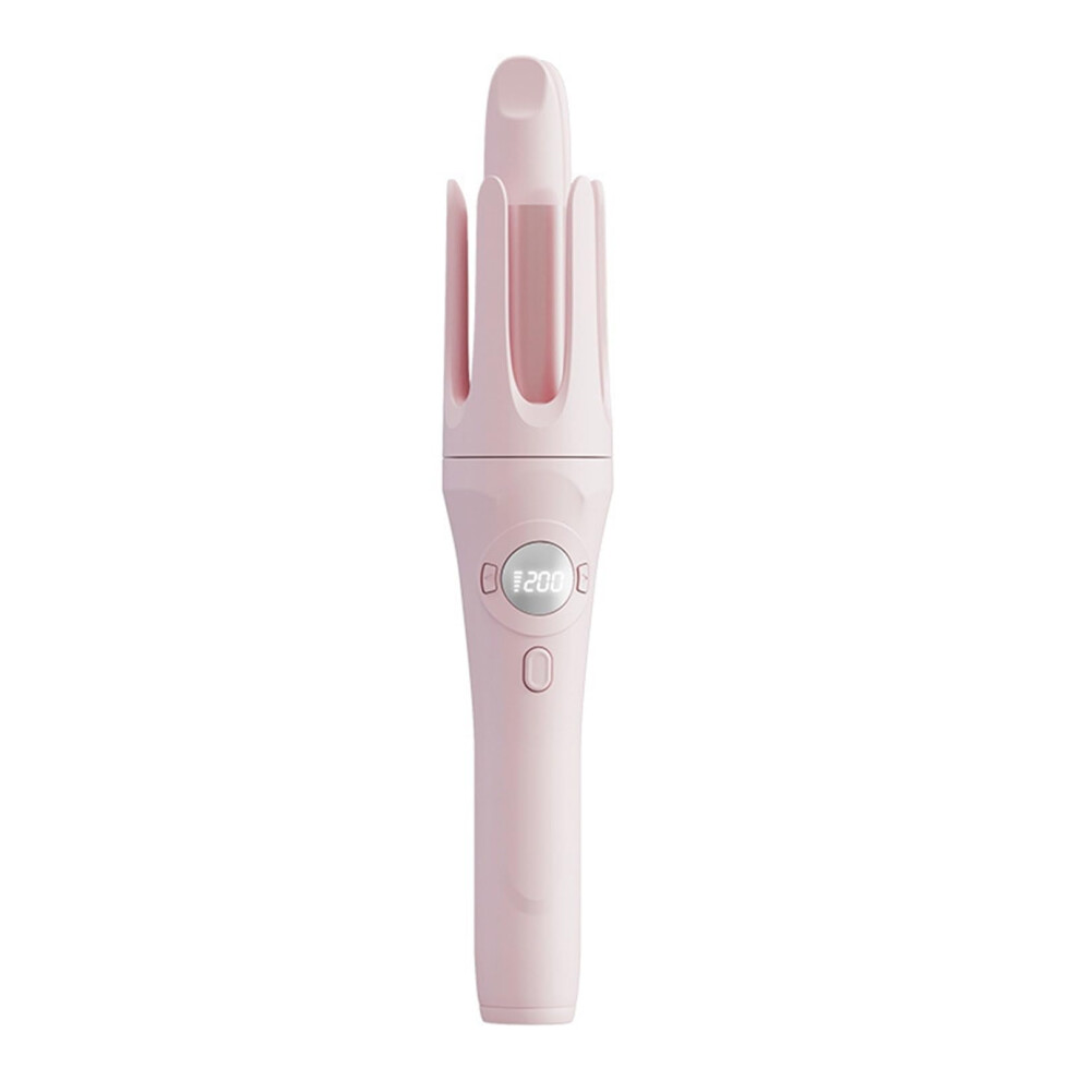 Automatic Rotating Curling Iron Hair Crimper - Ionic Deep Wave Curler, Portable Curling Wand, Dual Voltage, Anti-Scald