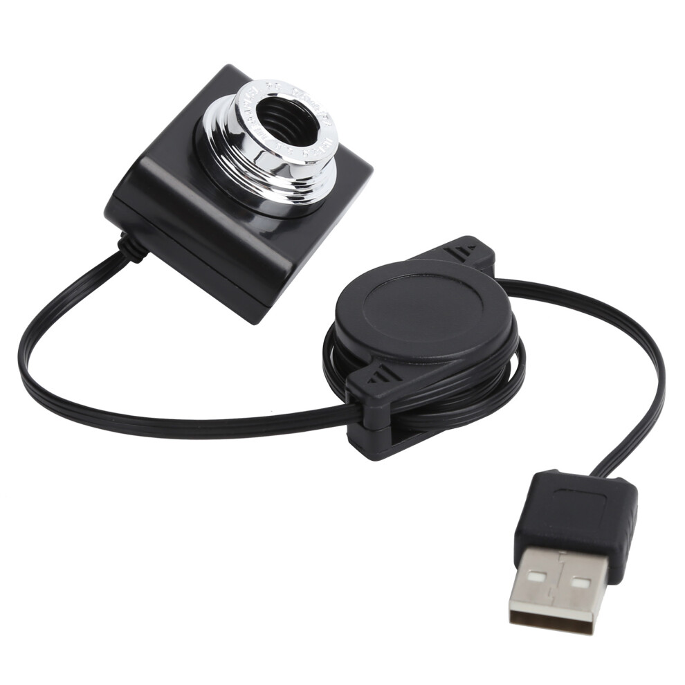 Usb2.0 Webcam With Clipon Design 640X480 Resolution And Retractable Cable 8441359246923