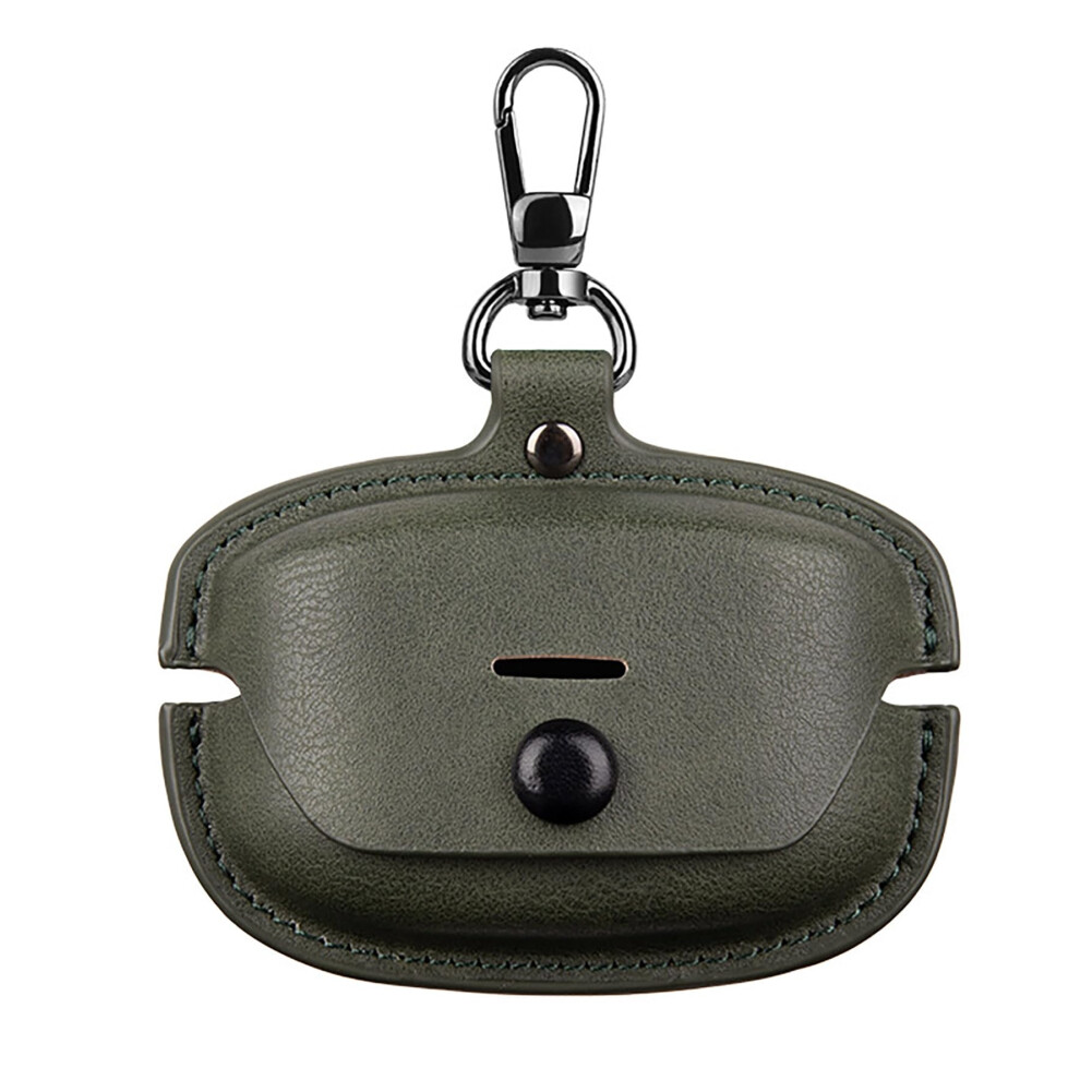 Case Compatible With Sony Wf-1000Xm5 Pu Leather Soft Protective Earbuds Case With Keyring Included Green 9339159073803
