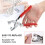 Snap Fasteners Kit with Brass Prong Buttons & Easy Installation Tools 6