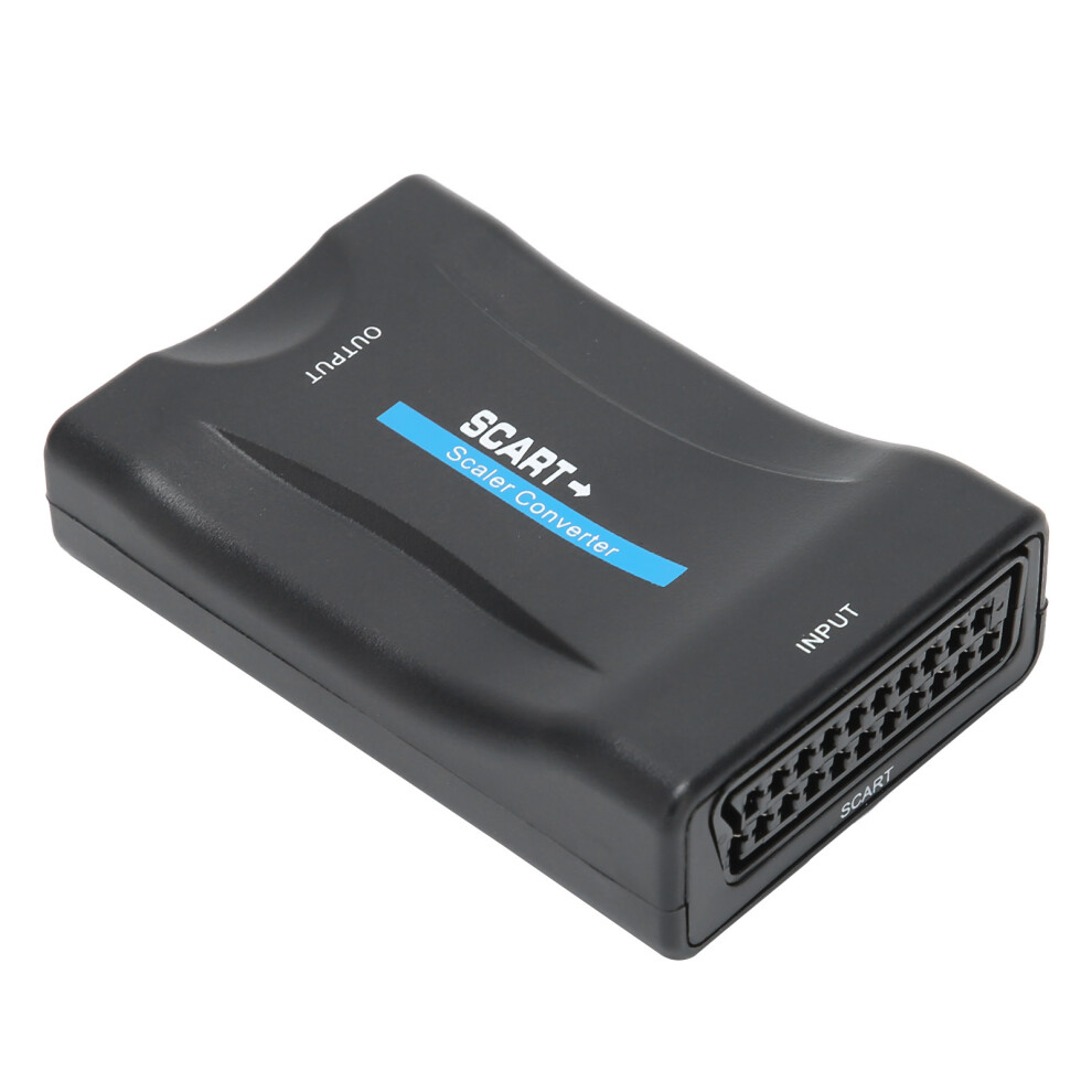 Scart To Hdmi Converter 1080P 20P Output For Av Gaming & Tv Black 6951359248138