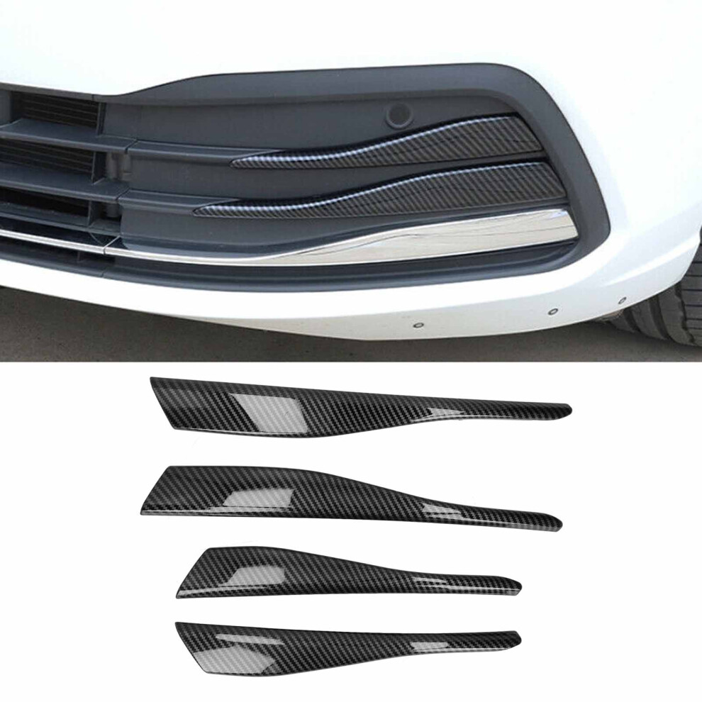 Front Fog Eyebrow Cover Trim For Mk8 2020-2021 Carbon Fiber Style Light 9331359249255