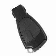2-Knopf Auto Schlüsselgehäuse aus ABS passend für Mercedes-Benz Modelle Schwarz