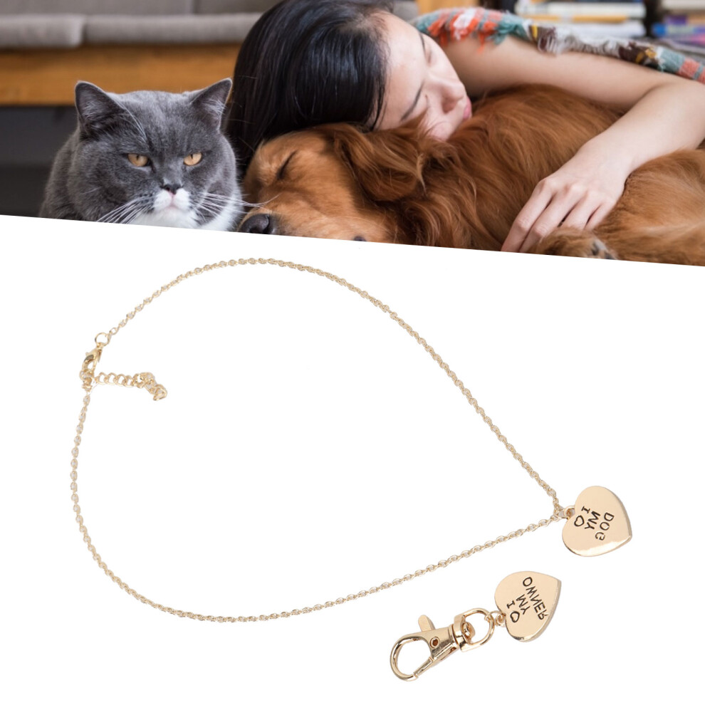 Alloy Owner & Pet Dog Bone Necklace Set â Split Pendant & Chain-image-OPC-PMTN7WJ-NEW